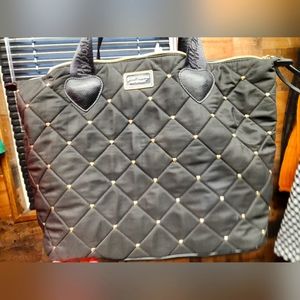 Black heart Betty Johnson tote purse